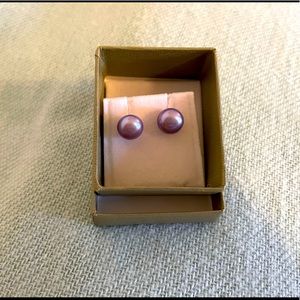 Honora grey pearl post earrings. New, never worn